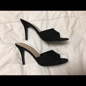 Black Single Sole Mule